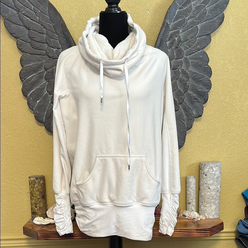 Lululemon Cozy White Cowl Neck Pullover